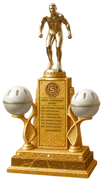 The Leaning Golden Man